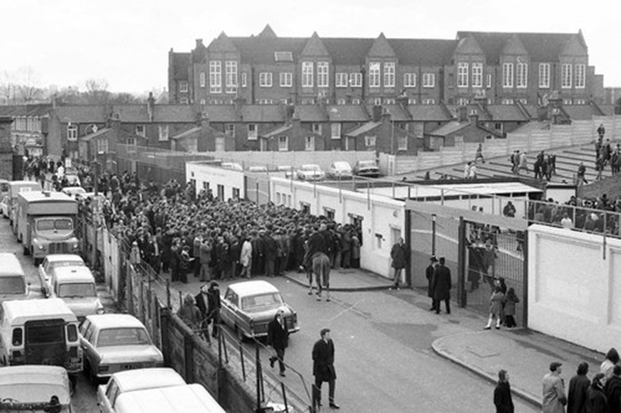 Queues at the Turnstiles on Cold Blow Lane