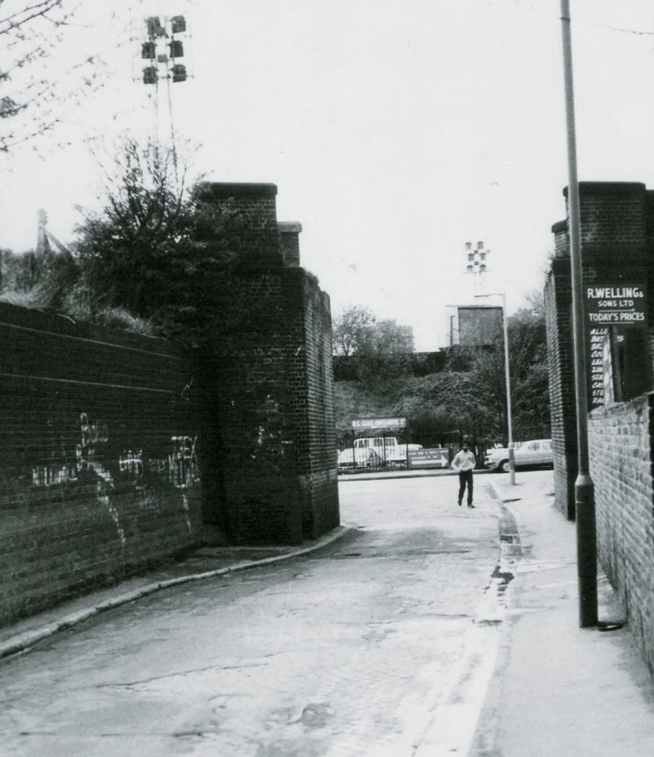 Old railway bridge abutments Cold Blow Lane