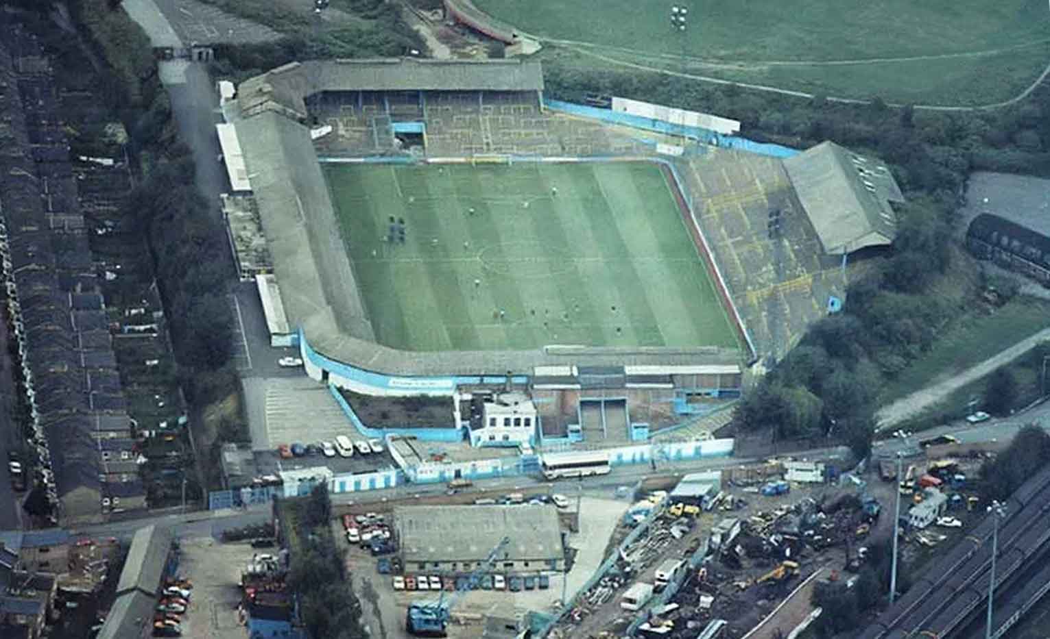 Aerial Photo of The Den Circa 1985. 