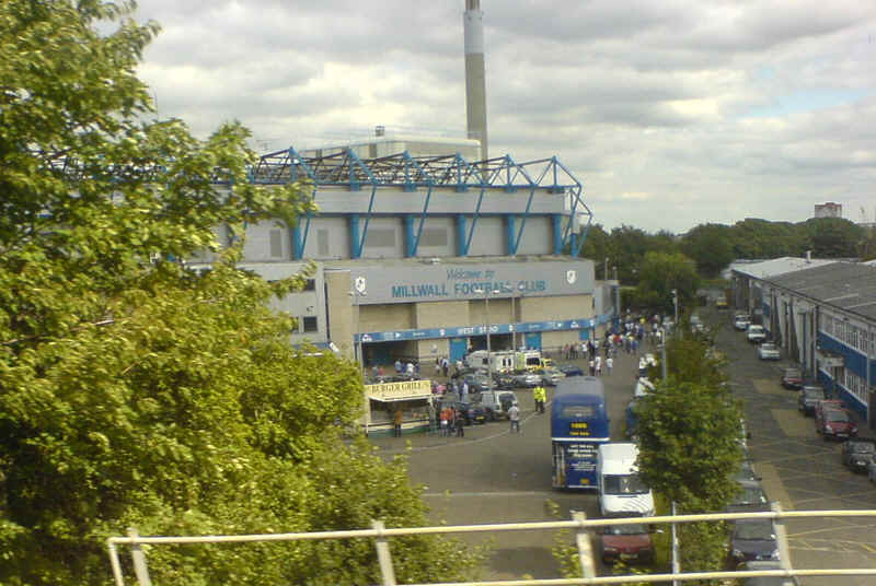 The New Den 2011 from a passing train