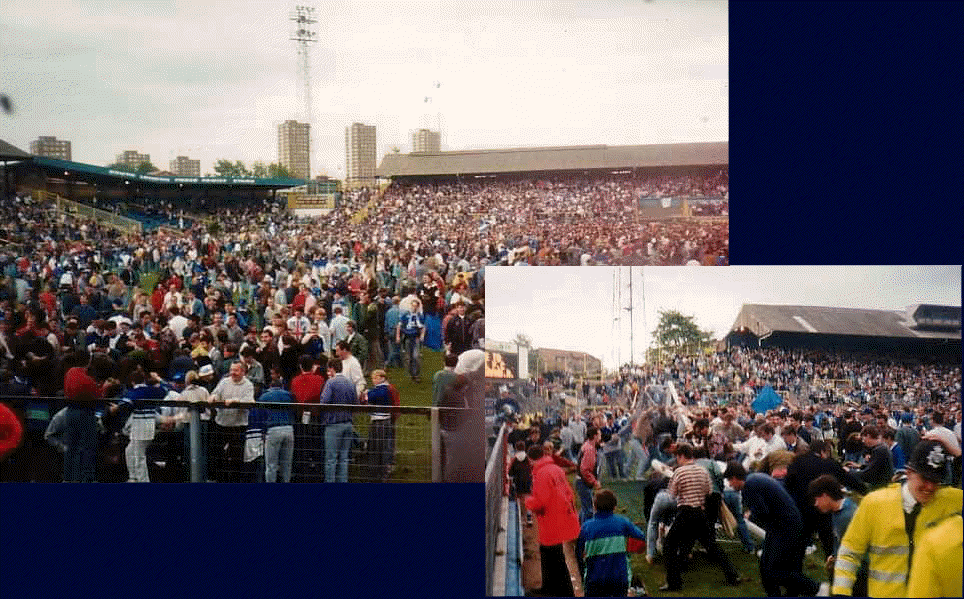 After Final Whistle: Celelbratory pitch invasion