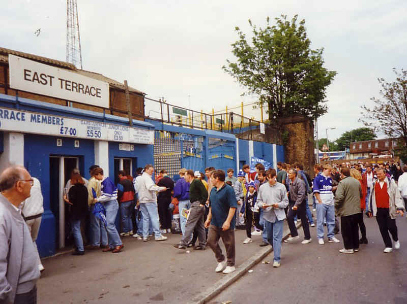 Outside the Turnstiles Cold Blow Lane 8th May 1993
